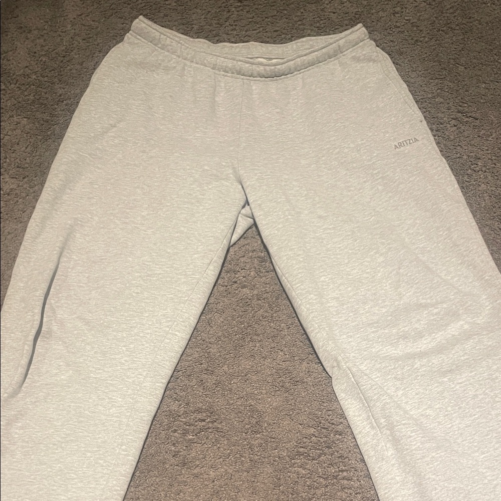 Aritzia Cozy Sweatfleece Mega Straight Sweatpants Short* Size L